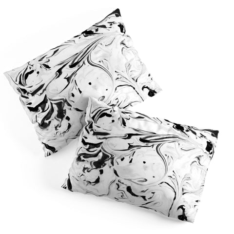 Jacqueline Maldonado Black and White Marble Pillow Shams