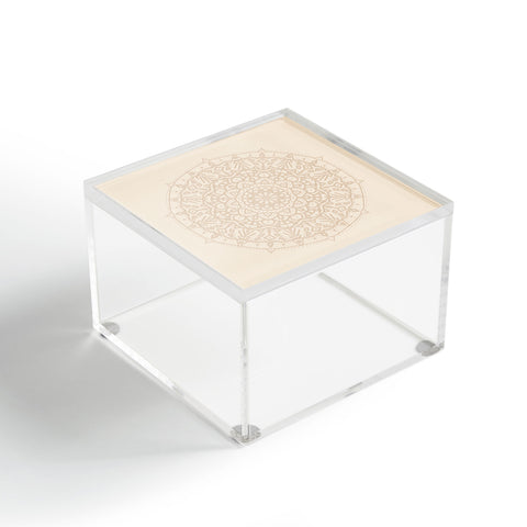 Jacqueline Maldonado Boho Mandala Beige Acrylic Box