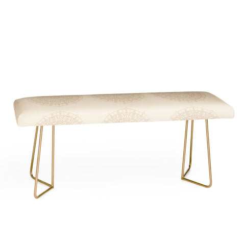 Jacqueline Maldonado Boho Mandala Beige Bench