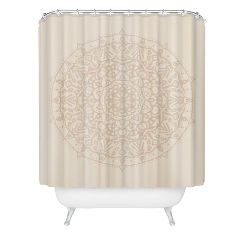 Jacqueline Maldonado Boho Mandala Beige Shower Curtain