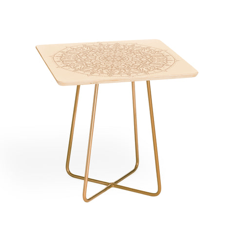 Jacqueline Maldonado Boho Mandala Beige Side Table