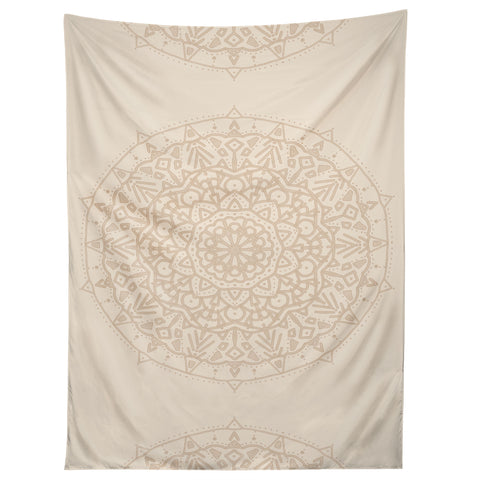 Jacqueline Maldonado Boho Mandala Beige Tapestry