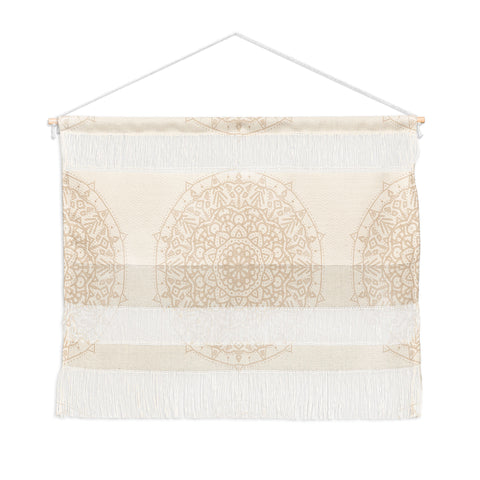 Jacqueline Maldonado Boho Mandala Beige Wall Hanging Landscape
