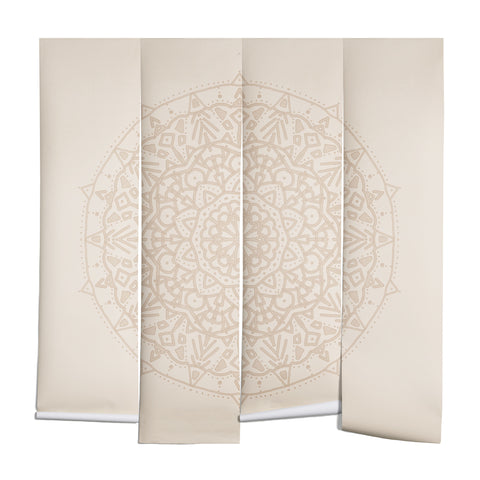 Jacqueline Maldonado Boho Mandala Beige Wall Mural