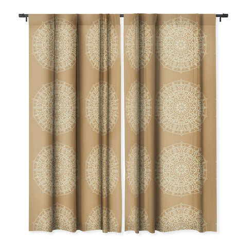 Jacqueline Maldonado Boho Mandala Leather Blackout Window Curtain