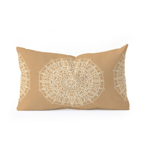 Jacqueline Maldonado Boho Mandala Leather Oblong Throw Pillow