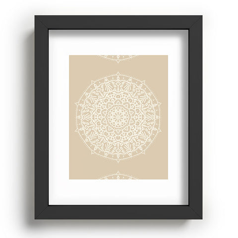 Jacqueline Maldonado Boho Mandala Natural Recessed Framing Rectangle
