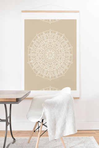 Jacqueline Maldonado Boho Mandala Natural Art Print And Hanger