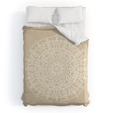 Jacqueline Maldonado Boho Mandala Natural Duvet Cover