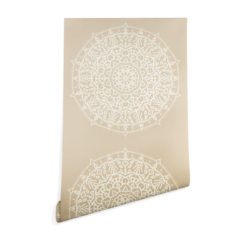 Jacqueline Maldonado Boho Mandala Natural Wallpaper
