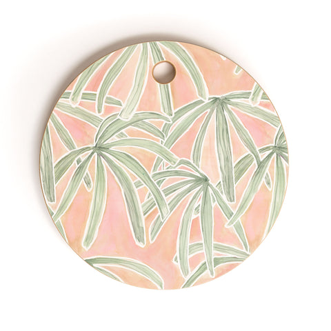 Jacqueline Maldonado Boho Palms Cutting Board Round