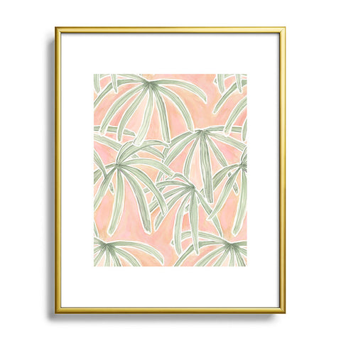 Jacqueline Maldonado Boho Palms Metal Framed Art Print