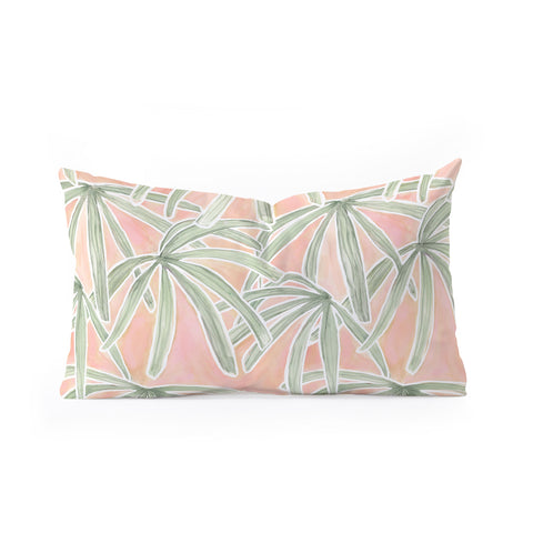 Jacqueline Maldonado Boho Palms Oblong Throw Pillow