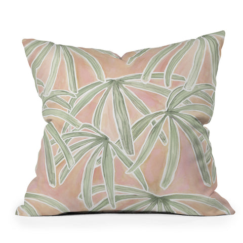Jacqueline Maldonado Boho Palms Throw Pillow
