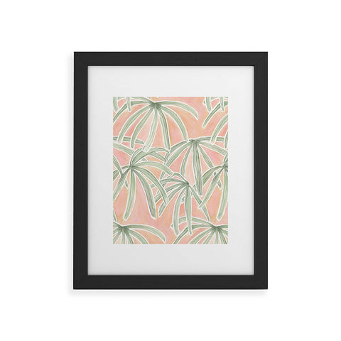Jacqueline Maldonado Boho Palms Framed Art Print