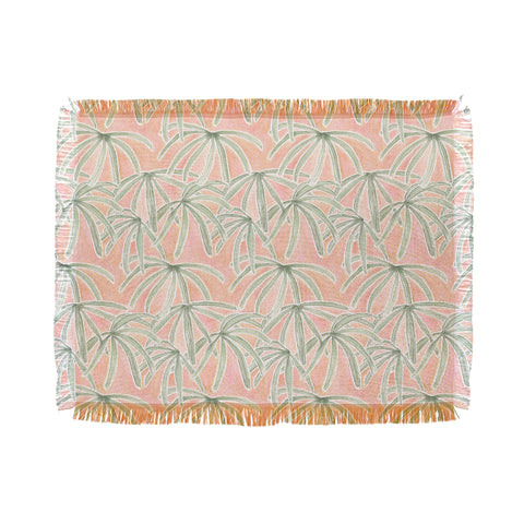 Jacqueline Maldonado Boho Palms Throw Blanket