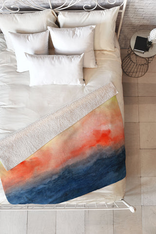 Jacqueline Maldonado Brushfire Fleece Throw Blanket