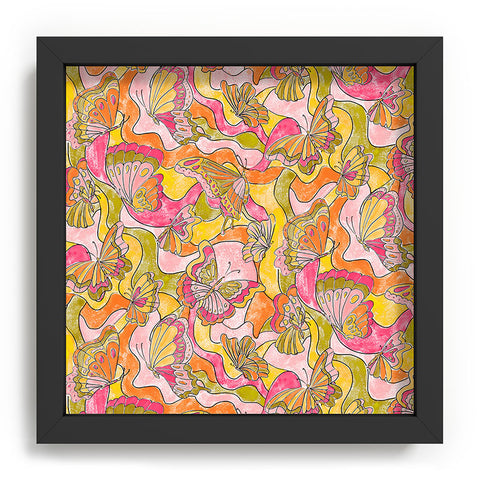 Jacqueline Maldonado Butterflies A Go Go Recessed Framing Square