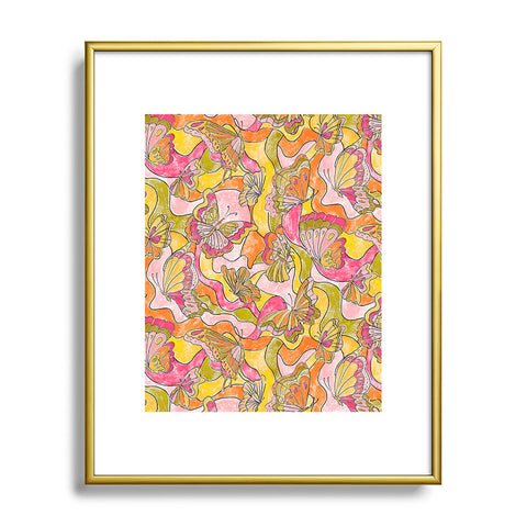 Jacqueline Maldonado Butterflies A Go Go Metal Framed Art Print