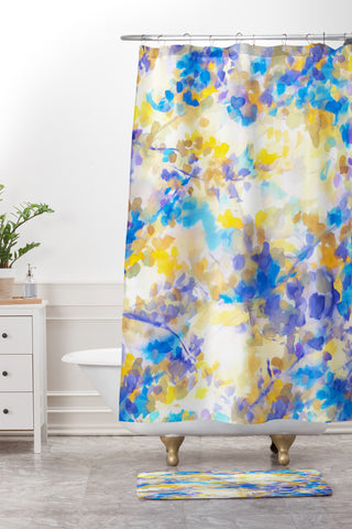 Jacqueline Maldonado Canopy Blue Shower Curtain And Mat