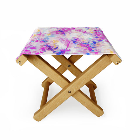 Jacqueline Maldonado Canopy Magenta Folding Stool