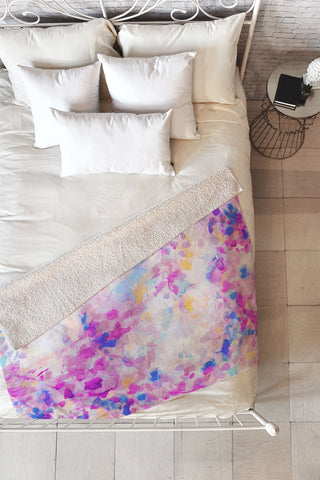 Jacqueline Maldonado Canopy Magenta Fleece Throw Blanket