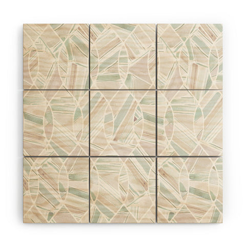 Jacqueline Maldonado Casual Geo Tile Light Wood Wall Mural