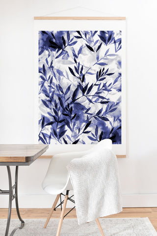Jacqueline Maldonado Changes Indigo Art Print And Hanger