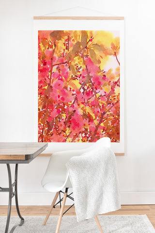 Jacqueline Maldonado Cherry Blossom Canopy Art Print And Hanger