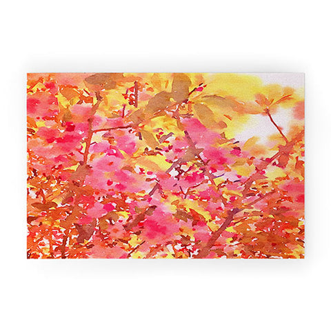 Jacqueline Maldonado Cherry Blossom Canopy Welcome Mat