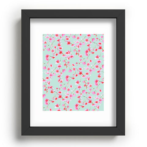 Jacqueline Maldonado Cherry Blossom Mint Recessed Framing Rectangle