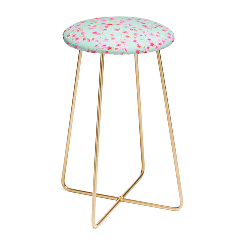 Jacqueline Maldonado Cherry Blossom Mint Counter Stool