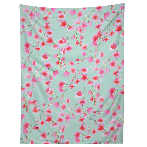 Jacqueline Maldonado Cherry Blossom Mint Tapestry