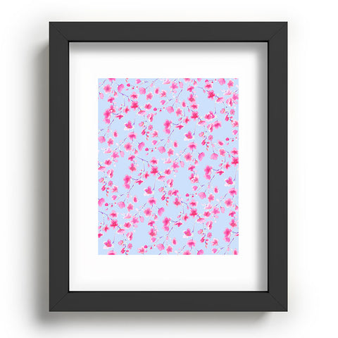 Jacqueline Maldonado Cherry Blossom Periwinkle Recessed Framing Rectangle