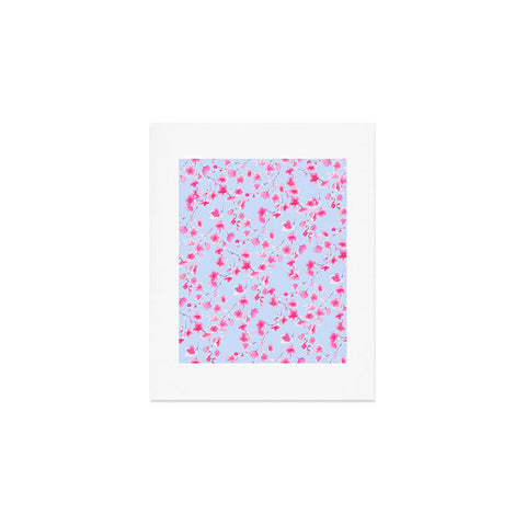 Jacqueline Maldonado Cherry Blossom Periwinkle Art Print