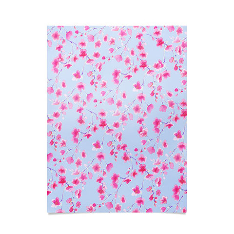 Jacqueline Maldonado Cherry Blossom Periwinkle Poster