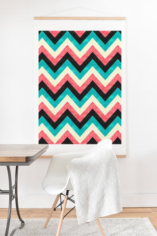 Jacqueline Maldonado Chevron Bold Art Print And Hanger
