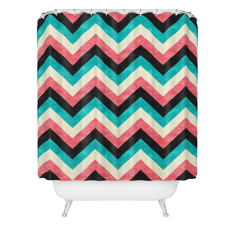 Jacqueline Maldonado Chevron Bold Shower Curtain