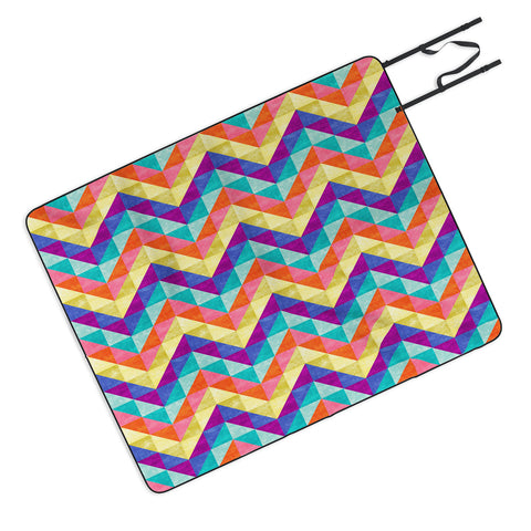 Jacqueline Maldonado Chevron Facet 1 Picnic Blanket