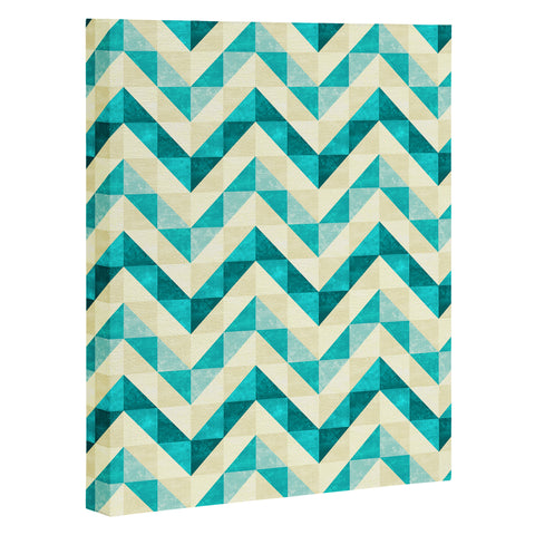 Jacqueline Maldonado Chevron Facet 4 Art Canvas