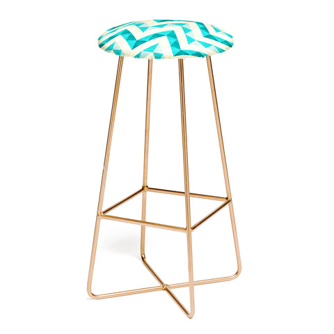 Jacqueline Maldonado Chevron Facet 4 Bar Stool