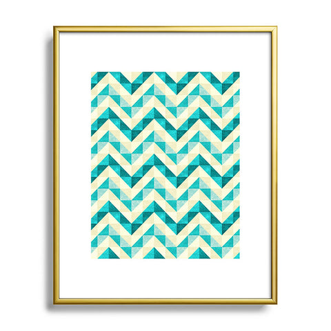 Jacqueline Maldonado Chevron Facet 4 Metal Framed Art Print