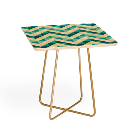Jacqueline Maldonado Chevron Facet 4 Side Table