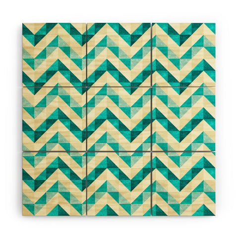 Jacqueline Maldonado Chevron Facet 4 Wood Wall Mural