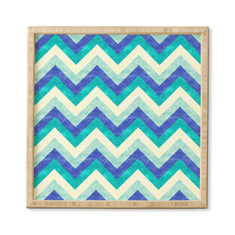 Jacqueline Maldonado Chevron Ocean Framed Wall Art