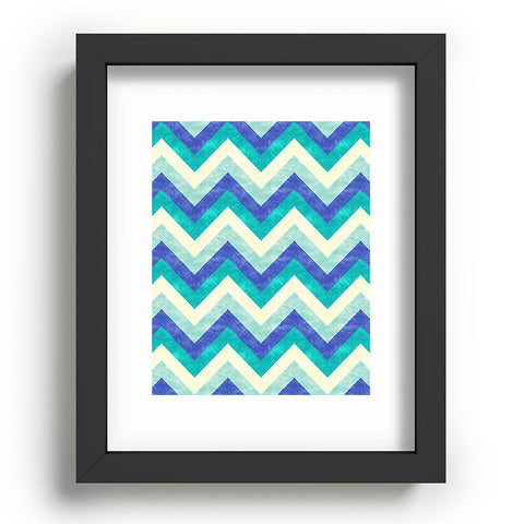 Jacqueline Maldonado Chevron Ocean Recessed Framing Rectangle