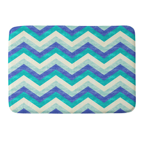 Jacqueline Maldonado Chevron Ocean Memory Foam Bath Mat