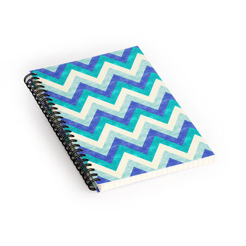 Jacqueline Maldonado Chevron Ocean Spiral Notebook