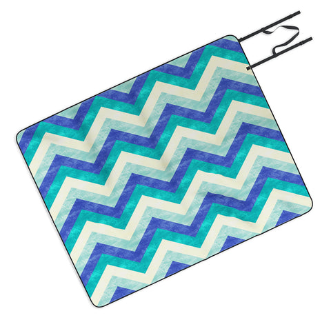 Jacqueline Maldonado Chevron Ocean Picnic Blanket