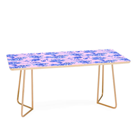 Jacqueline Maldonado Chinoserie Floral Blush Coffee Table